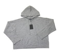 NWT Naadam Cashmere Hoodie in Cement Gray Boxy Pullover Sweater XL - £71.13 GBP
