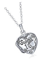 Personalized Engrave 16 Birthday Locket Necklace Hold - $146.49