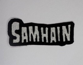 SAMHAIN Patch Small Iron/sew on Embroidered Misfits Danzig Simple Logo - £5.09 GBP