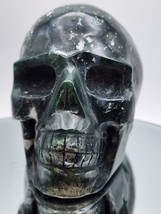 Natural Moss Agate &quot;Large&quot; Skull, Agate, Polished, Hand Carved Skull - £55.94 GBP