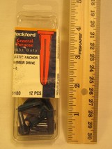 ROCKFORD 12 Pcs Hammer Drive PLASTIC ANCHOR 4 - 8 - £1.25 GBP