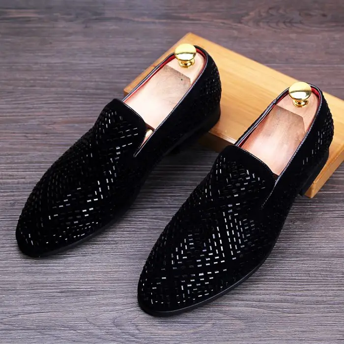  s genuine leather loafers casual shoes fashion mens rhinestone driving shoes man flats thumb200