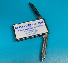 Vintage BARLOW B60 Stainless 2 Blade Money Clip/Pocket Knife General Electric - £11.80 GBP