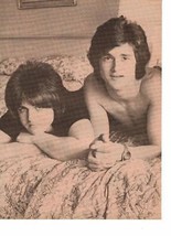 Bay City Rollers teen magazine pinup clipping Vintage 1970's Shirtless In Bed - $3.50