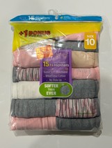 Hanes Girls 14-+1 Pack Tagless Cotton Hipster Underwear Size 10 Brand NEW - £6.23 GBP