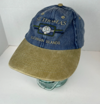 St. Thomas US Virgin Islands Paradise Adjustable Strap Hat Cap, Blue Den... - $14.80