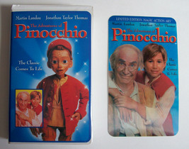 Rare The Adventures Of Pinocchio Limited Edition Action Art Family Vhs 1996 - £7.86 GBP