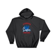 Vieques Surfer Puerto Rico USA : Gift Hoodie Tropical Beach Travel Vacation Surf - £28.46 GBP