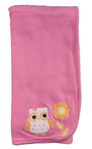 Baby Girl Gymboree Bright Owl Pink Baby Blanket Orange Yellow Flower 2011 - £60.32 GBP