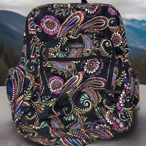 VERA BRADLEY Lighten Up Essential Backpack Bandana Swirl Pattern Compute... - $56.09