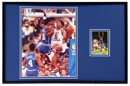 Julius Erving Dr J Framed 11x17 Vintage 1979 Topps Card +  Photo Set 76ers - £55.65 GBP