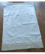 Twin Duvet Bed Topper Cover Embroidered White Lace Shabby Chic Cottage 9... - $68.56 CAD