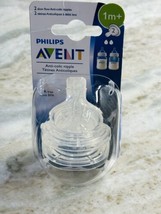 Philips Avent Anti Colic Slow Flow Nipples 1m+ New in package 2 in pack - £15.46 GBP