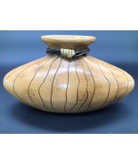 Rustic Vine Vase 5x9 Philippines Handcrafted Pottery with Vine Collar Decor - $278.42 MXN