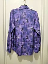 Robert Graham - Purple Colorful Long Sleeve - Men's Medium Button Down Classic image 2
