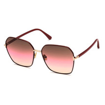 TOM FORD FT0839 69F Gold/Shiny Bordeaux/Brown to Pink Gradient 62-16-140... - $176.35