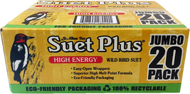 High Energy Suet Cakes, 20 Pack of 11 Oz. Suet Cakes for Wild Birds - $43.19
