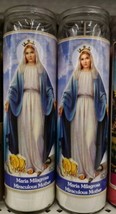 2X MARIA MILAGROSA / MIRACULOUS MOTHER CANDLES - 2 VELADORAS - ENVIO GRA... - $20.31