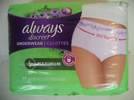 Always Discreet Incontinence Underwear for Women, Size L. 17 Count - £14.04 GBP