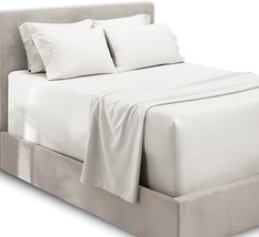 Hearth &amp; Harbor Extra Deep Pocket Queen Sheet Set - Fits, White Queen Size - $36.99