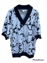 NWT Women’s Vintage 80s Mom French Quarter Short Sleeve Polyester Blouse... - $18.57