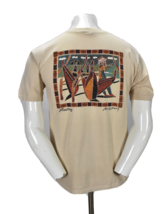 Vintage Crazy Shirts Hawaii Avi Kyriaty Resting Boats Beach Graphic Prin... - $39.59