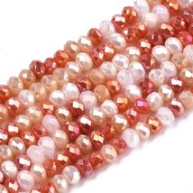 Electroplate Glass Beads 10 Strands mixed color AB Faceted 3mm rondelle XW9 - £7.54 GBP
