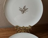 4 Vintage Lenox Dinner Plates R-442 Wheat Pattern Gold Tone Rim  - $39.99