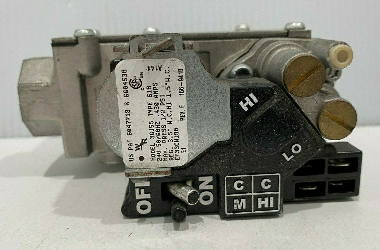 Primary image for White Rodgers Furnace Gas Valve 36J55 618 EF33CW180 used FREE shipping #G325
