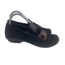 Dansko Olena Suede Clogs Shoes Comfort Slip On Black Womens 37 6.5 7 - £22.97 GBP