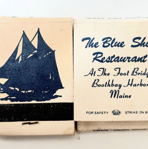 Primary image for Blue Ship Restaurant Boothbay Harbor Matchbooks Lot Of 2 Vintage Maine E33