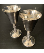 2 Silver Plate Sherry Goblets Made In Spain Rona S.L.  Vintage - £22.40 GBP
