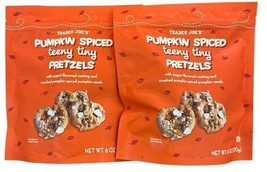 2 Packs Trader Joe&#39;s Pumpkin Spiced Teeny Tiny Pretzels 6 oz Each=12oz - $19.79