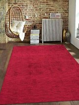 Glitzy Rugs UBSLS0111L0026A11 6 x 9 ft. Hand Knotted Gabbeh Silk Solid Rectangle - £202.40 GBP