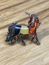 Vintage Rainbow Unicorn Lapel Pin Pinback LGBTQ Retro 80s KG - $9.89