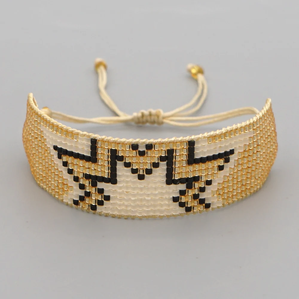 Go2hobo Bracelets Set for Women Handmade Multilayer Crystal Tassel Jewellery Bea - £31.37 GBP