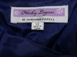 Adrianna Papell Blue Sequin Strapless Short Evening Dress Womens Size 1 / 2 - £39.95 GBP