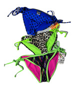 Lot Of 3 NEW Joe Boxer and Bongo Bikini Swimsuit Bottoms  1980&#39;s Juniors... - $27.12 CAD