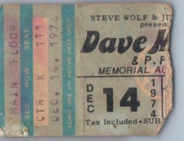 Dave Mason Concert Ticket Stub December 14 1974 Sacramento California - £35.19 GBP