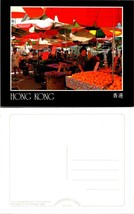 One(1) China Hong Kong Yau Ma Tei Kowloon Fruit &amp; Vegetable Market VTG Postcard - £7.37 GBP