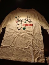 Size Small &quot;My Time To Shine&quot; Long Sleeve Christmas T-Shirt - £10.95 GBP
