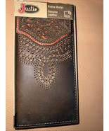 NEW Justin Rodeo Wallet Genuine Leather RFID New In Box - $29.21