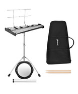 Costway 32 Note Glockenspiel Xylophone Percussion Bell Kit w/ Adjustable... - $172.99