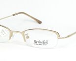 Berkeley &amp; Son M825 GOLD EYEGLASSES GLASSES HALF RIM METAL FRAME 50-18-1... - $48.26