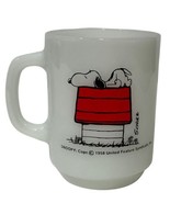 Vtg Snoopy Anchor Hocking Fire King Mug I Think I’m Allergic To Morning!... - £19.93 GBP