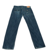 Levis 514 Jeans Mens Actual 36x34 Slim Straight Flap Pockets Denim Blue - $39.85