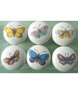 Cabinet Knobs Butterflies Butterfly #4 @Pretty@ (6) Insect - $31.68