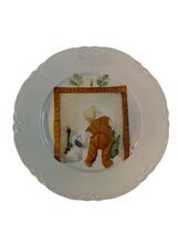 Vintage Hutschenreuther Selb Bavaria Plate Child Looking Up Chimney Sant... - $18.00