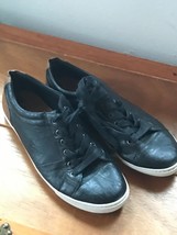 Aldo Faux Black &amp; Brown Leather Casual Sneakers Lace-up Men’s Size 10 Shoes –  - £14.55 GBP