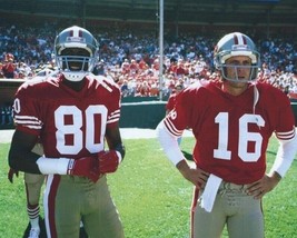 JOE MONTANA &amp; JERRY RICE 8X10 PHOTO SAN FRANCISCO 49ers PICTURE FOOTBALL... - £3.94 GBP